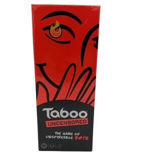 Taboo Hasbro Gaming Uncensored Adult Party Game New Sealed Ages 17+ F6153